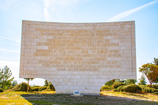 The Battle Of The Lone Pine Was Held Between 6 And 10 August 1915, Between The Australian And New Zealand Army Corps And The Ottoman Empire Forces. Bloody Back Inscript