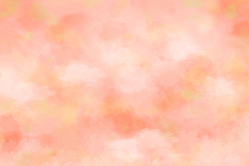 秋の紅葉をイメージした水彩タッチのアブストラクト　