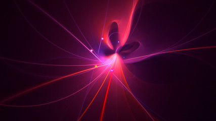 3D rendering abstract colorful fractal light background