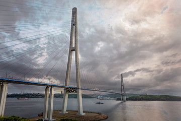 Bridge to Russky Island in Vladivostok