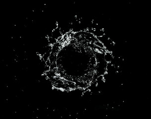 Abstract twister shape of water splash
