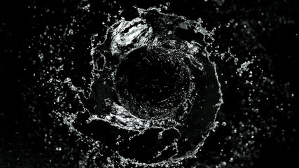 Abstract twister shape of water splash