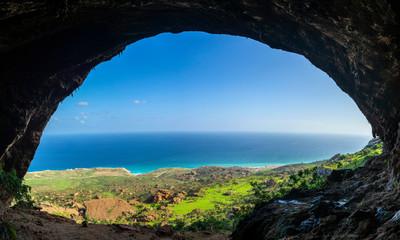 Houq Cave in Socotra World Heritage Site in Yemen
