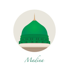 Madinah Mosque Icon Background