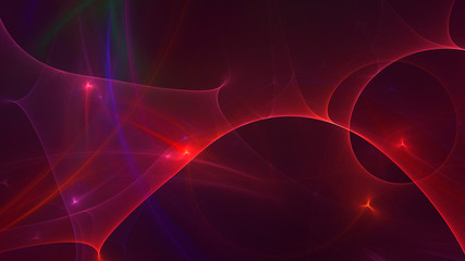 3D rendering abstract colorful fractal light background