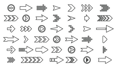 Arrows best set of icons.Arrow buttons in round shape. Set of flat icons, signs, symbols arrow for interface design, web design, apps and more