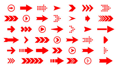 Arrows best set of icons.Arrow buttons in round shape. Set of flat icons, signs, symbols arrow for interface design, web design, apps and more