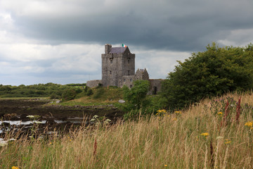 Kinvara (Ireland), - July 20, 2016: Dungaire Castle, Galway Bay, County Galway, Ireland