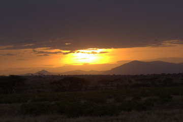 Landscape - Sunset and Clouds Far View