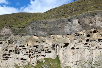 Höhlenkloster Wardsia-Georgien, gelegen am Erusheti-Berg am linken Ufer des Kura-Flusses