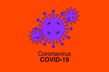 Vector illustration covid-19 virus novel coronavirus 2019-nCoV. Coronavirus outbreak concept. covid coronavirus infection. virus cell microbe.