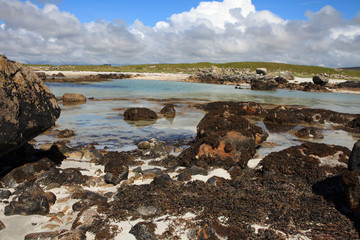 Connemara (Ireland), - July 25, 2016: Beach in Connemara, Co. Galway, Ireland