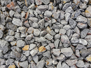 texture of gravel stones on ground