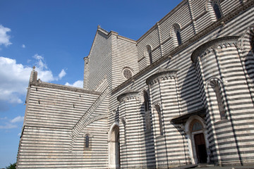 Orvieto (TR), Italy - May 10, 2016: The Orvieto cathedral, Terni, Umbria, Italy