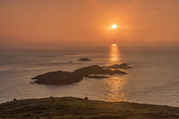 Fototapeta premium The island in the early morning, the scenery is very beautiful