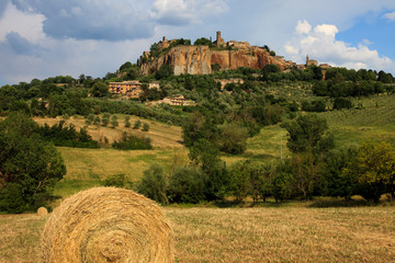 Orvieto (TR), Italy - May 10, 2016: View of Orvieto town, Terni, Umbria, Italy