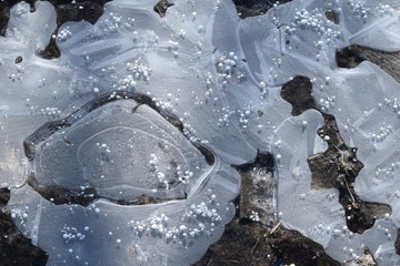 abstraction, frozen water