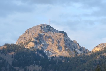 Der Wendelstein in der Abendsonne