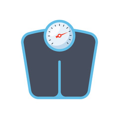 Bathroom scale stylish icon on white background