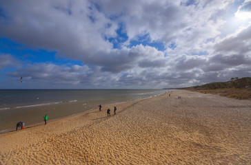 Baltic Sea, Usedom Island, winter, morning. Pictures of carefree life, practically just a few hours...