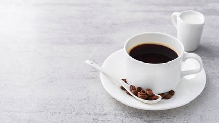 coffee with roasted beans