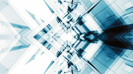 Obraz premium Abstract background futuristic concept space technology