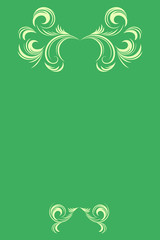 Retro vintage style illustration. Luxury decoration design. Floral background. Wedding floral decoration. 