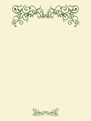 Retro vintage style illustration. Luxury decoration design. Floral background. Wedding floral decoration. 