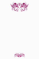 Retro vintage style illustration. Luxury decoration design. Floral background. Wedding floral decoration. 