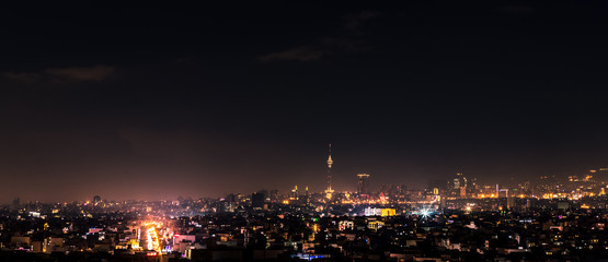 Fototapeta na wymiar Beautiful skyline of Tehran-Iran, Tehran the capital of Iran cityscape.