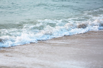 waves on the beach