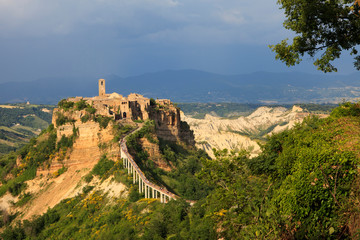 Civita di Bagnoregio (VT), Italy - May 15, 2016: Civita di Bagnoregio village, Tuscia, Lazio, Italy