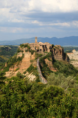 Civita di Bagnoregio (VT), Italy - May 15, 2016: Civita di Bagnoregio village, Tuscia, Lazio, Italy