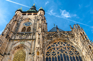 St. Vitus Cathedral in Prague. Czech Republic.