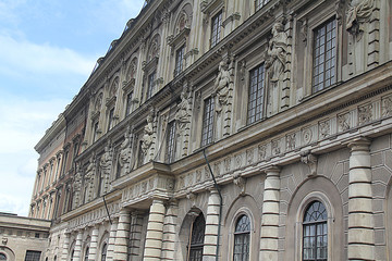 Fototapeta na wymiar Side View of Stockholm Palace Official Residence
