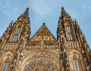Fototapeta na wymiar St. Vitus Cathedral in Prague. Czech Republic.