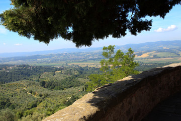 Monteleone d' Orvieto (TR), Italy - May 27, 2016: Landscape around Monteleone d' Orvieto village,...