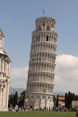 Fototapeta na wymiar Tower of Pisa Front View