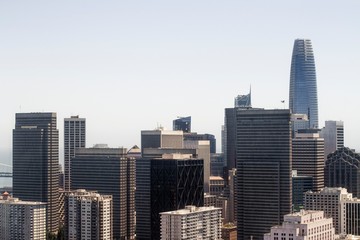 Obraz na płótnie Canvas Beautiful view of San Francisco skyline at daytime, California, USA