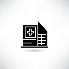 hospital icon on white background