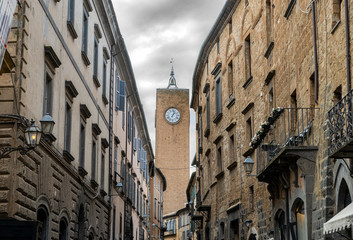 Ancient tower of the moor in Orvieto, Italy