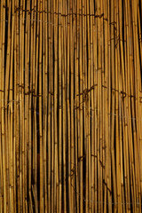 葦で織った日除けブラインド用の茣蓙