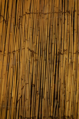 葦で織った日除けブラインド用の茣蓙