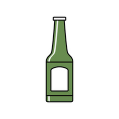 Beer bottle isolated icon. Vector illustration design