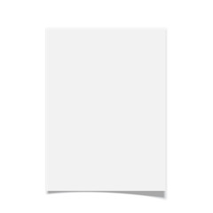 White paper. Vector illustration.