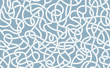 Vector seamless texture line labyrinth. Blue background.