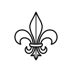 fleur de lis - ornament icon vector design template © fendy