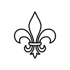fleur de lis - ornament icon vector design template © fendy