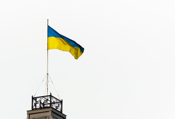 national flag of ukraine blue yellow