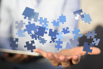 Business solutions, success and strategy, learning concept. .
